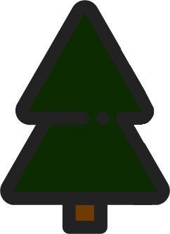 dark green tree